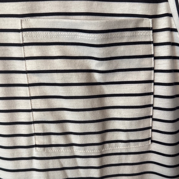 Tecrew Black and White Striped Tank Top - Picture 3 of 3